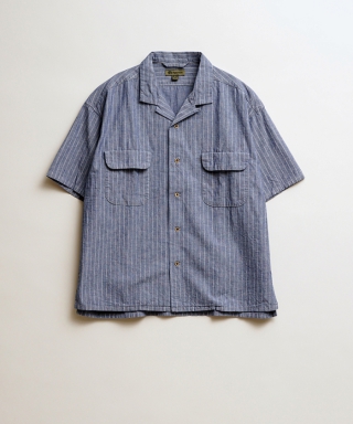 OPEN COLLAR SHIRT - WABASH DUNGAREE　80500011210