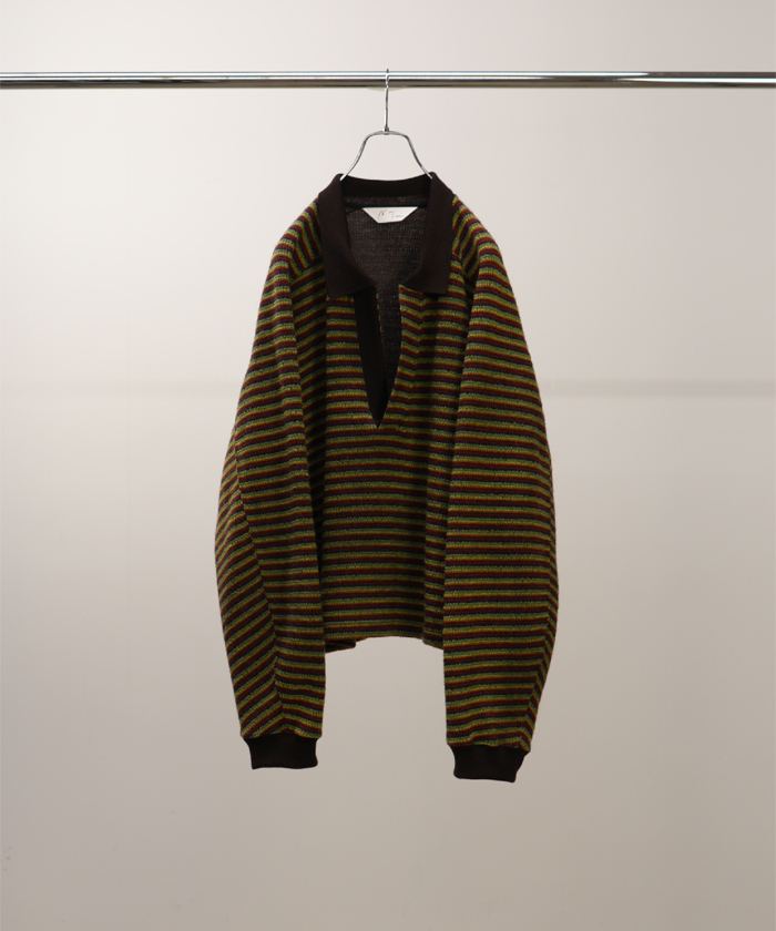 BORDER SKIPPER SHIRT ANC-CT125(M257N015)｜HANKYU MEN'S