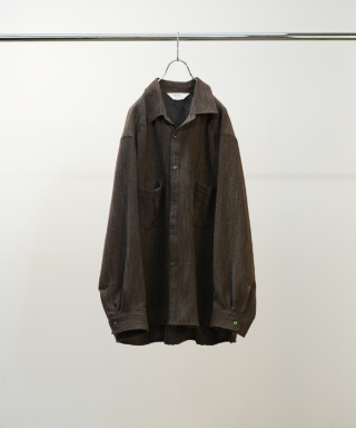 WOOL KERSEY TAILORED SHIRT ANC-SH73-B(M257N048)｜HANKYU