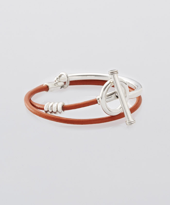 Toggle Double Leather Bracelet XOLB001L(M257N074)｜HANKYU