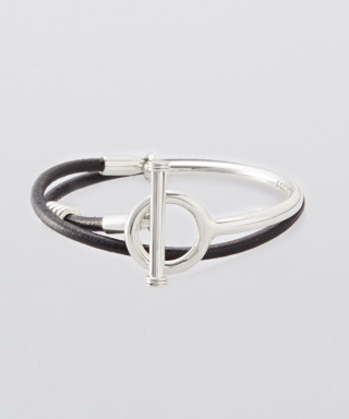 Toggle Double Leather Bracelet　XOLB001L