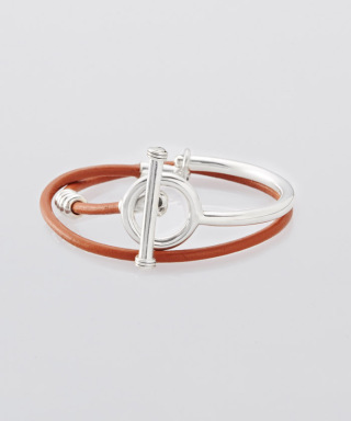 Toggle Double Leather Bracelet　XOLB001L