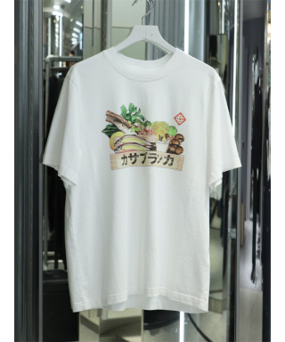 CASABLANCA INGREDIENTS PRINTED T-SHIRT AW25-JTS00103