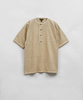 7.8oz HENLEY T-SHIRT - PIGMENT　80510021212