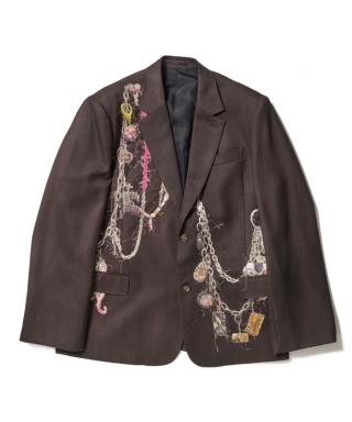 EMBROIDERED CHAIN TAILORED JACKET　25AW16JK74