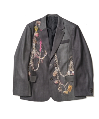 EMBROIDERED CHAIN TAILORED JACKET　25AW16JK74
