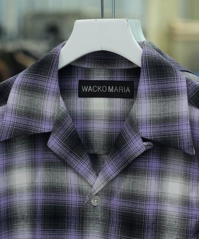 OMBRE CHECK OPEN COLLAR SHIRT L/S ( TYPE-1 ) 25FW-WMS-OC05