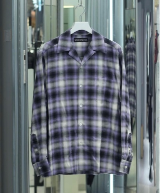 OMBRE CHECK OPEN COLLAR SHIRT L/S ( TYPE-1 )　25FW-WMS-OC05