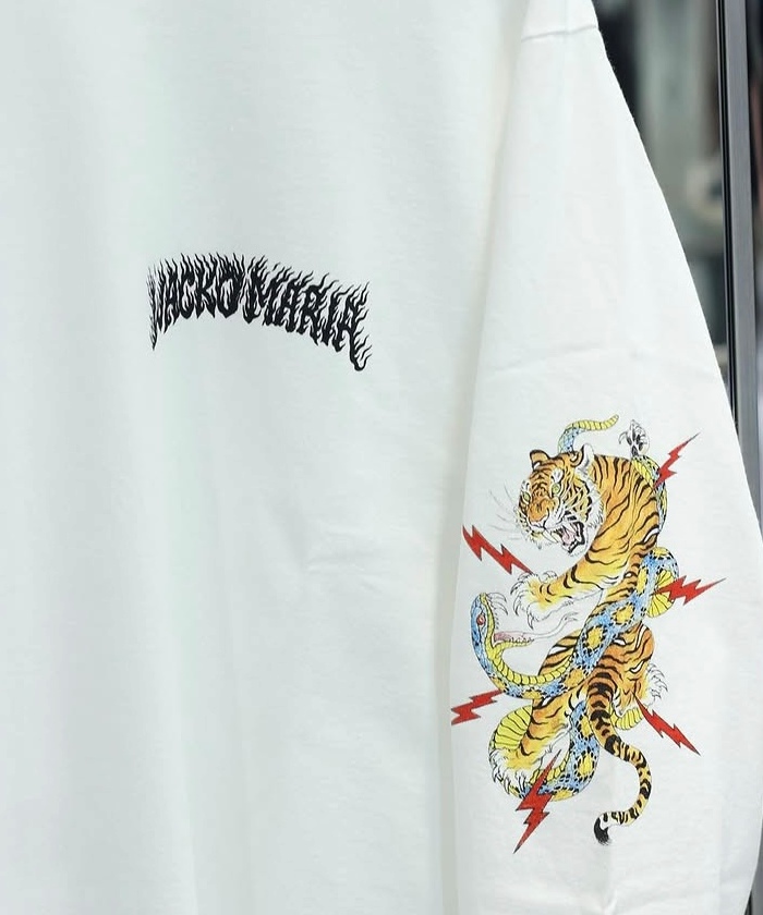 TIM LEHI / WASHED HEAVY WEIGHT CREW NECK LONG SLEEVE T-SHIRT