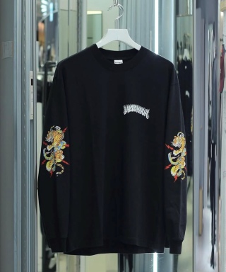 ワコマリアハンドステッチシャツ WACKO MARIA/50'S OPEN COLLAR SHIRT（BLACK）［ピンポイントステッチ