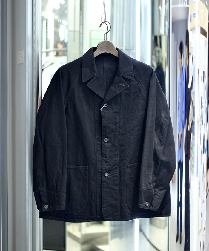 ブラックデニム ワークジャケット C03-01002(M258N210)｜HANKYU MEN'S
