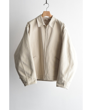 コットンツイル ジップショートジャケット　C03-01032