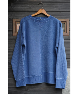 阪急メンズ東京限定ARMY CREW JERSEY MIX INDIGO　80510020510