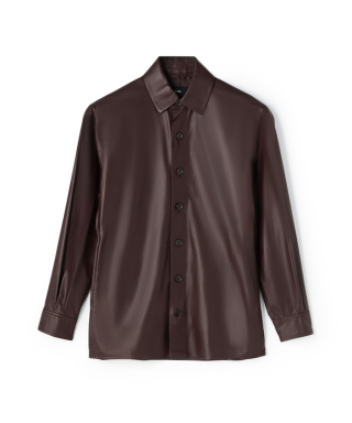 レザーシャツ　LUSH-LAMB LEATHER