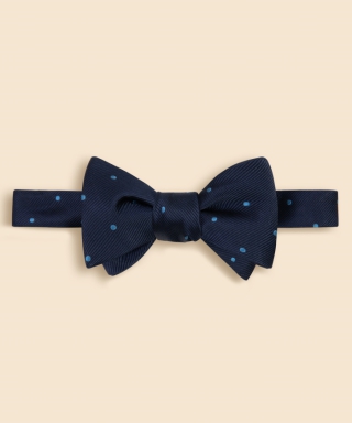 シルク ドット レップボウタイ Made in USA