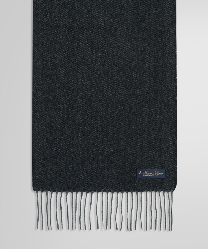 カシミヤ ヘリンボーン マフラー(M25DA036)｜HANKYU MEN'S / 阪急メンズ