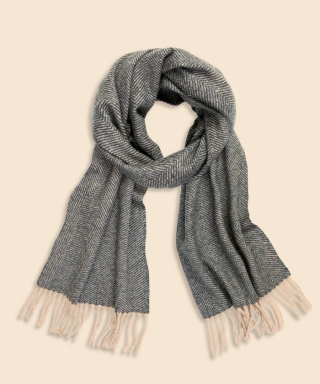 カシミヤ ヘリンボーン マフラー(M25DA036)｜HANKYU MEN'S / 阪急メンズ