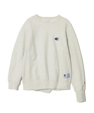 11.5ozCP裏毛ﾋﾞｰｽﾞ刺繍ｱｼﾝﾒﾄﾘｰ切替PO【Champion】　UC2E1801-1