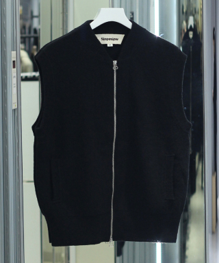 zip front vest　1253034
