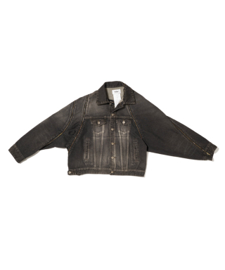 FILLETED ZIP DENIM JACKET　26SS08BL241