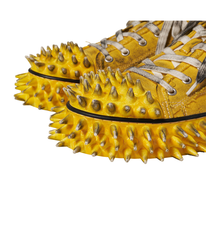 DIRTY SPIKE TOE CAP CANVAS SNEAKER 26SS76FT67(M25DN039)｜HANKYU