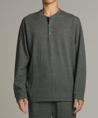 HENLEY NECK LONG SLEEVE　RM8-C003