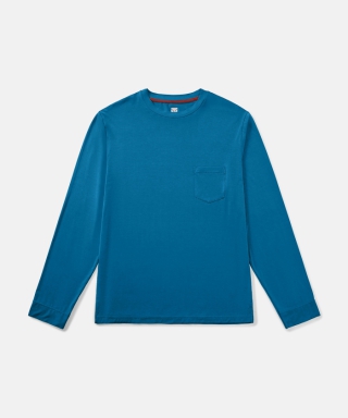 Silktouch メンズ R-ネック 長袖 Tシャツ　39562