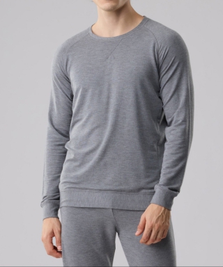 Eco Color メンズ・Rネック 長袖 Tシャツ　39851