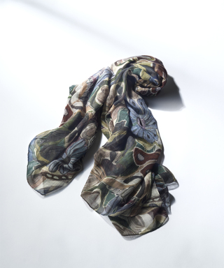 SQUARE SCARF / WOOLCASH　25A76