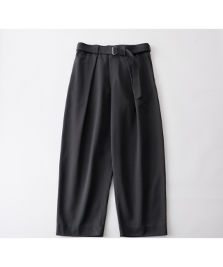 Army One-Tuck Belted Trousers 　01-01-1707