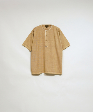 7.8oz HENLEY NECK SHIRT MODIFY PIGMENT　80520021066