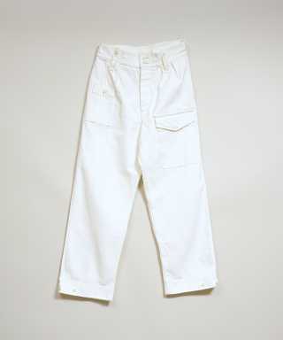 BRITISH ARMY PANT WHITE DENIM　80520050031