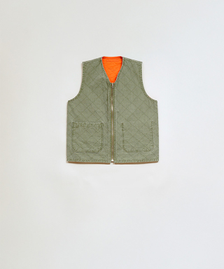 QUILTING DECK VEST RIPSTOP REV　80520070001