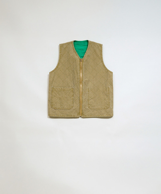 QUILTING DECK VEST RIPSTOP REV　80520070001