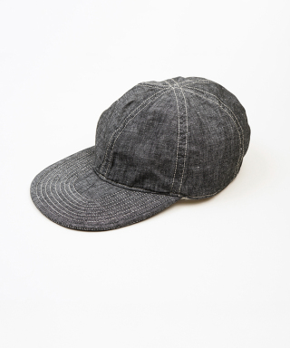 WORK CAP LINEN BLEND DENIM　80521366020