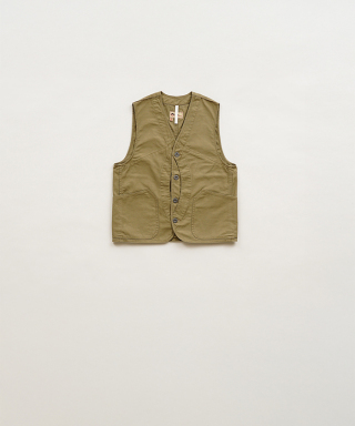 WORK SUIT VEST SLUB SATEEN　80521370030