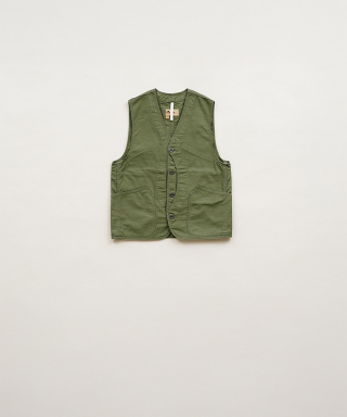 WORK SUIT VEST SLUB SATEEN　80521370030