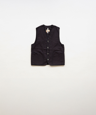 WORK SUIT VEST SLUB SATEEN　80521370030