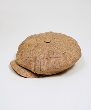 RANCH WORKER CASQUETTE HEMP LINEN CHECK　80520466900
