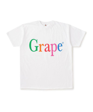 NOT APPLE TEE Grape WHITE　BY114