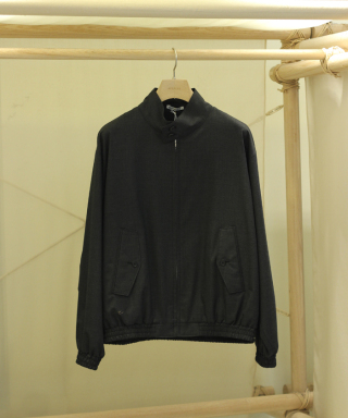 ULTRA FINE TROPICAL WOOL ZIP BLOUSON A26SB01MT