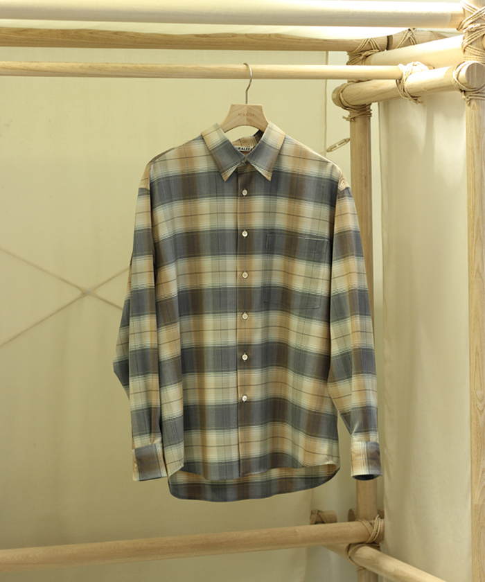 SUPER LIGHT WOOL CHECK SHIRT A26SS01LC(M261N089)｜HANKYU MEN'S