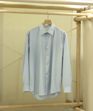 SUPER FINE WOOL STRIPE SHIRT A26SS01WW