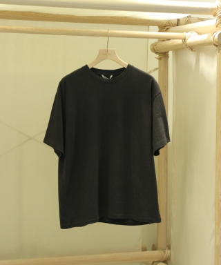 BRUSHED ORGANIC COTTON JERSEY TEE A26ST02PT