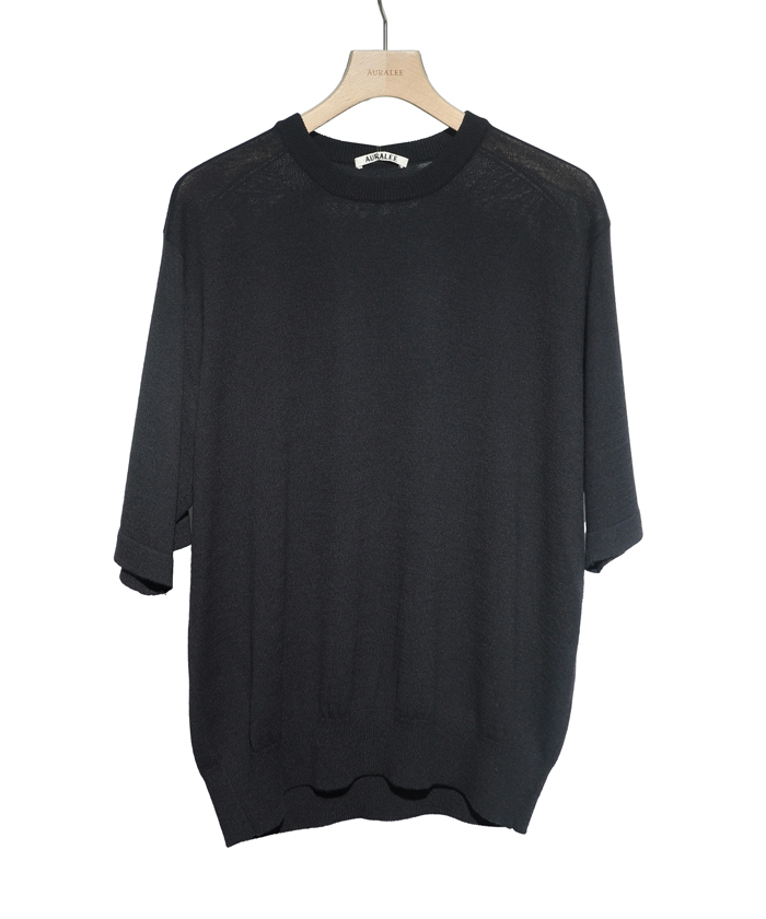 CASHMERE HARD TWIST KNIT TEE A26ST03CT(M261N106)｜HANKYU MEN'S