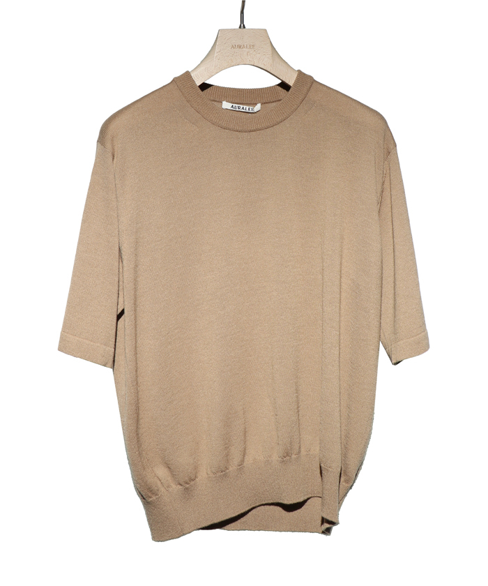CASHMERE HARD TWIST KNIT TEE A26ST03CT(M261N106)｜HANKYU MEN'S