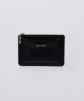 Zip Card Case -BLACK- XOW001