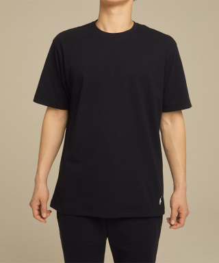 Knit Seersucker Crew Neck Short Sleeve　RM8-D204