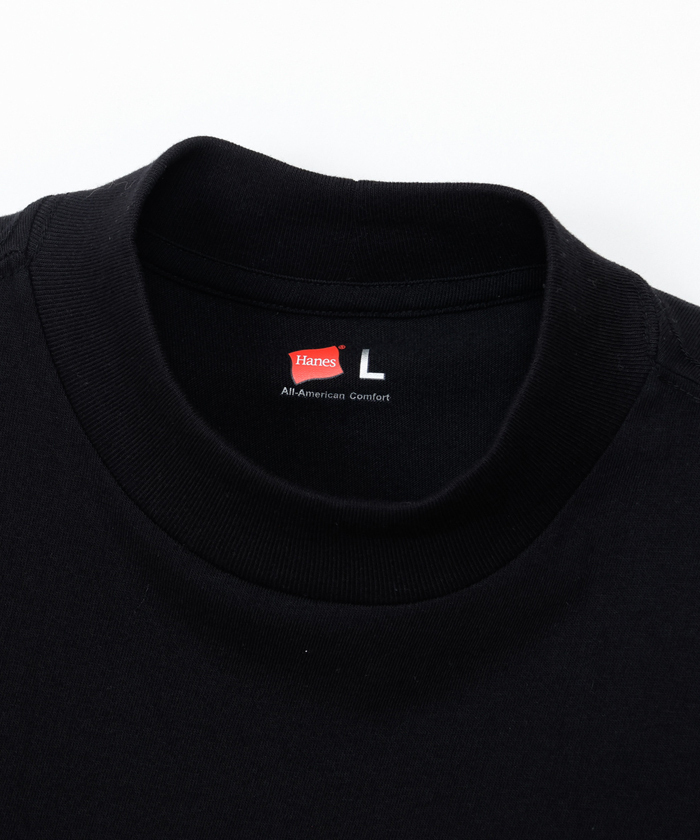 Hanes THE RELAX リラックスフィット モックネックTシャツ HM1-D205