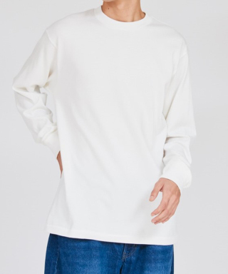 Hanes T-SHIRTS SHIRO クルーネックロングスリーブTシャツ　HM4-D201